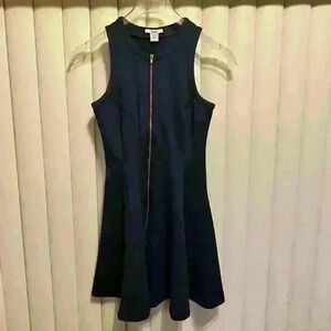 Navy blue zip dress size S in Excellent pre owned condition